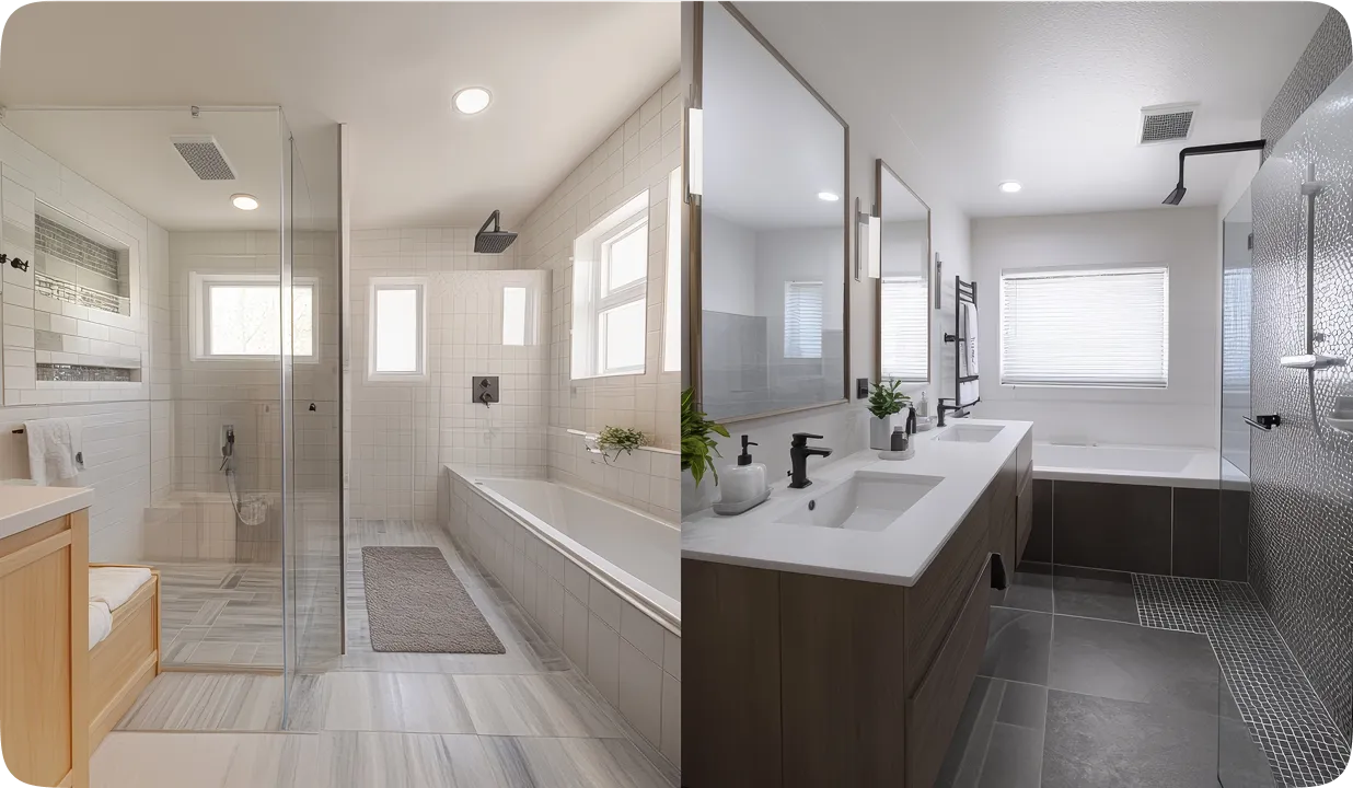 before after